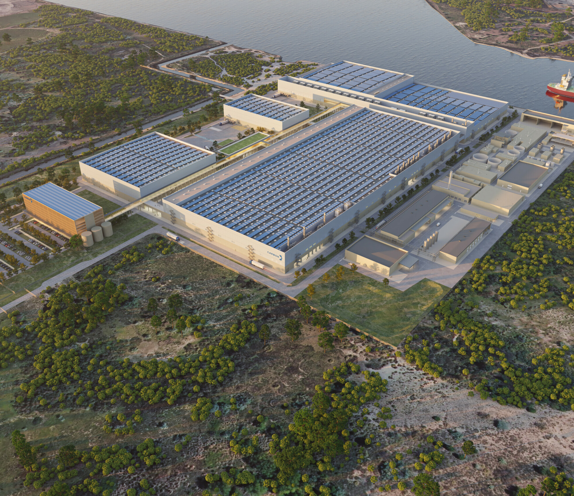 Carbon - Giga usine photovoltaique